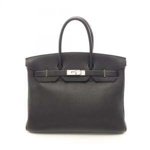 Hermes Birkin 35 Handbag, Leather, Togo Women's, Black